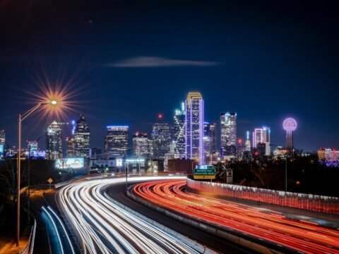 time lapse photography of city during night time